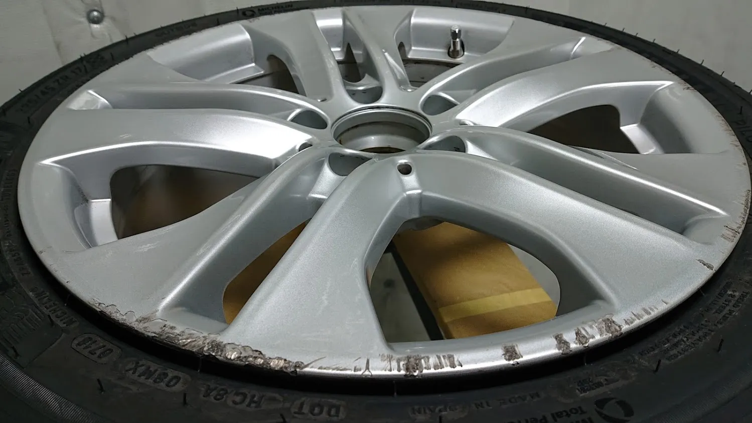 ベンツシルバー施工２ 施工前
