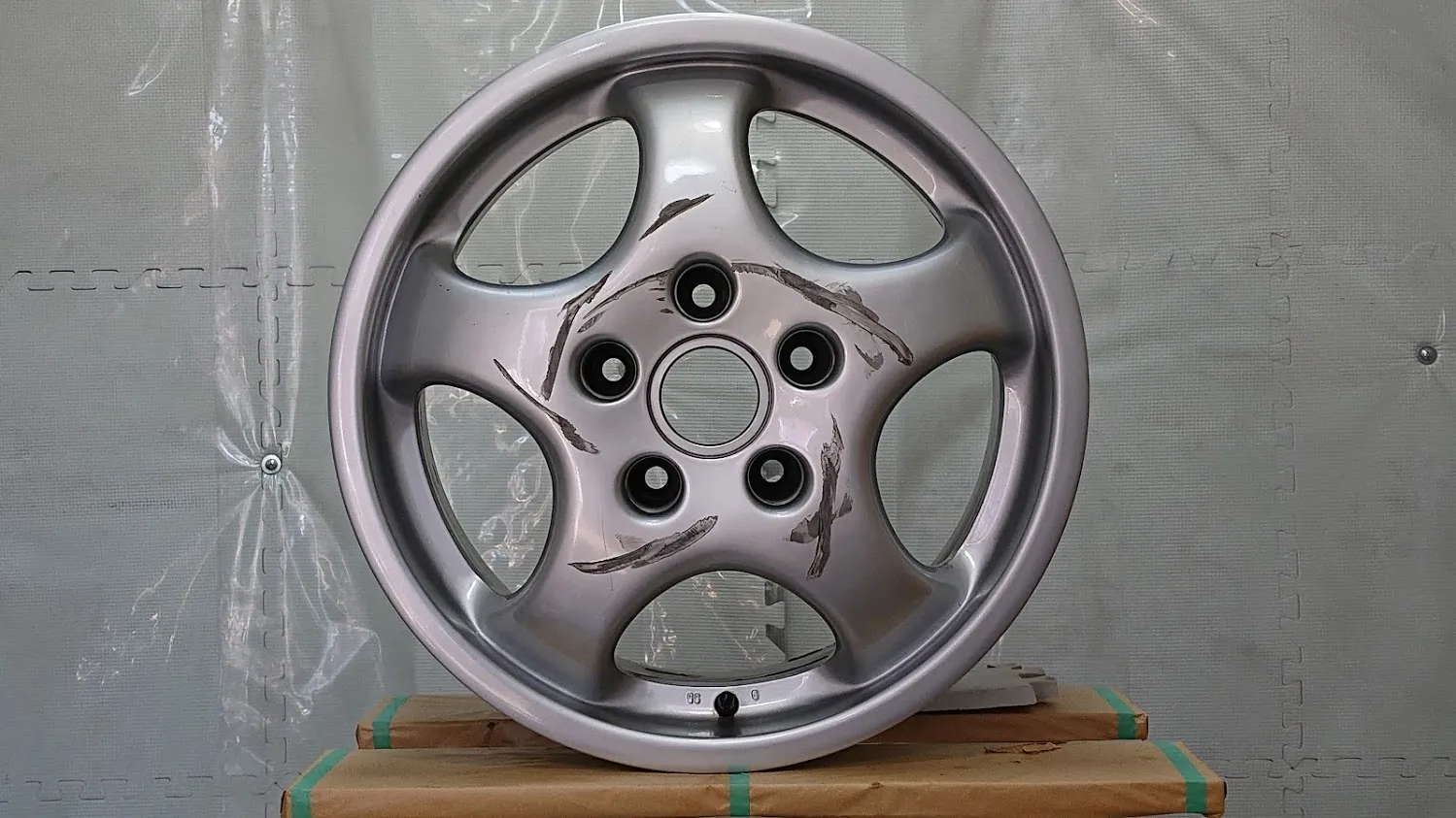 ポルシェシルバー施工 施工前
