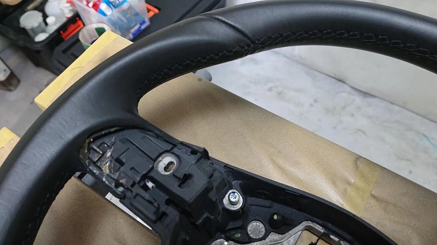 ステアリング擦れ補修 施工後